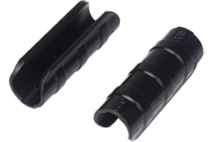 GARDENINGWILL 20pcs 22mm Black Rod Clip Plant Greenhouse Hoops Plastic Film Garden Support Frame Grow Row Plant Cover Netting Tunnel Fixed Pipe Clamps