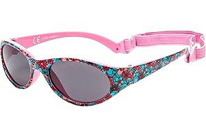Kiddus Sunglasses for Children Girl Boy. Age from 2 years old. UV400 Sun Filter. Made Rubber. Flexible. Impact Resistant. Adjustable Elastic Headband. Designed in Barcelona
