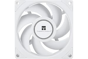 THERMALRIGHT Wentylator procesora TL-B8W do obudowy komputera, cichy, 4-pinowy PWM, 80 mm, cicha chłodnica, prędkość 2200 obr./min i chłodzenie procesora (biały)