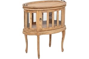 ‎LEBENSWOHNART LEBENSwohnART Teeschrank Barschrank CORUNA Mahagoni Antique Natural Beistelltisch Vintage