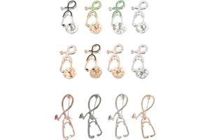 ARTIBETTER 12Pcs Stetoscopio Spilla Pins Stetoscopio Enamellapel Pin Carino Divertente Zainetto Badge del Fumetto Monili di Regalo per Gli Studenti di Medicina Medico Infermiere