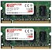 Produktbild Komputerbay 2GB (2x 1GB) DDR2 667MHz PC2-5300 PC2-5400 (200 PIN) SODIMM Laptop Speicher mit Samsung Halbleiter