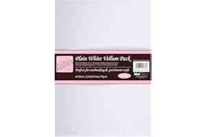 Anita's Parchment Vellum, A4, White, 150gsm, Pack of 10, for Writing, Printing, Scrolls, Books, Art, Craft, Wedding Invitation