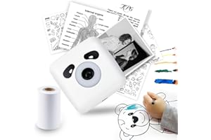 vretti Thermal Mini Label Maker Machine with Tape,Portable Rechargeable Label Printer with Wireless Built-in Cutter Bluetooth Handheld Photo Printer for Home & School, Compatible with Android & iOS