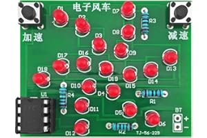 PZMYJB Windmill Kit DIY Electronic Funny Rotating Light Kit DIY Adjustable Speed Practice Board for Training Soldering