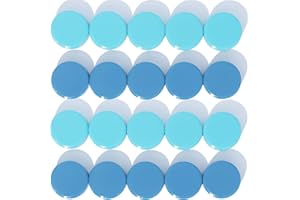 DUJEQM Aimant Puissant, Lot de 20 Bleue Aimant Frigo Rond - Mini Aimants Tableau Magnétique | Magnet Frigo Décoratifs | Petit Aimant Tableau Blanc Aiment pour Tableau Blanc, Bureau, École, Calendrier