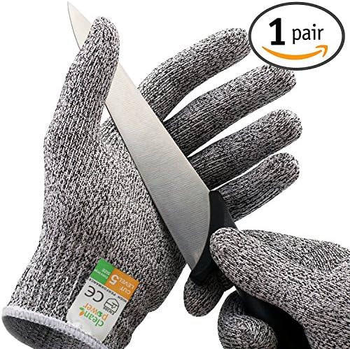 Cut Resistant Gloves Kitchen Food Work Safety Gloves Level 5 Hand Protection Anti Cut Proof Gloves (XL)