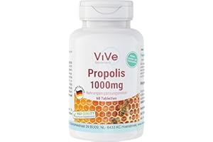 ‎VIVE SUPPLEMENTS Propolis 1000mg - 60 Tabletten - Hochdosiert | Qualität aus Deutschland von ViVe Supplements