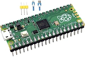 Adeept Raspberry Pi Pico con connettore pre-saldato e cavo USB, mini scheda di sviluppo microcontrollore, basata su chip Raspberry Pi RP2040, processore ARM Cortex M0+ dual-core