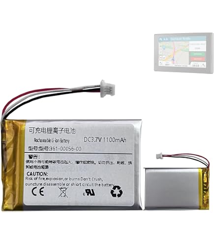 TCTK Akku 1100mAh Kompatibel Mit Drive 50 LM, Drive 51LM, 51LMT, 51LMT-S, DriveSmart 5 LMT, Nuvi 30, Nuvi 50, 50LM, 52, 52LM, 52LMT, 55, 55LM FBA
