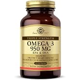 Solgar Omega 3 950 mg EPA & DHA, 100 Yumuşak Jelatinli Kaps&uuml;l, Balık Yağı Takviyesi