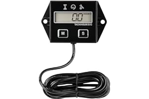 Runleader Cuentarrevoluciones digital Tacómetro, Recordatorio de mantenimiento, Apagado del usuario, Uso para ZTR Cortacésped Tractor Generador Marina