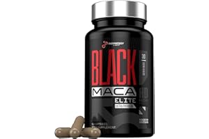 INSYNERGY LABS Ultra Premium 40,000MG Organic Black Maca with Ashwagandha - Maca Root Powder for Men 60 Vegan Capsules