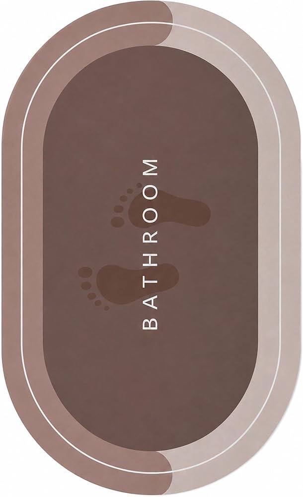 Promosyonca Sihirli Banyo Paspası, Su Emici, Kaymaz Tabanlı, Farklı Model Seçenekleri (Oval-2)