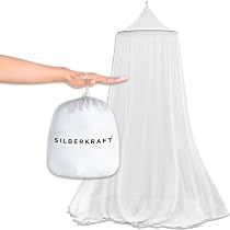 Moustiquaire Pour Lit XXL Avec Crochets Adhésifs - Pour Lit Double Ou Simple - Fermeture éclair, Mailles Fines - Voyage Ou Maison