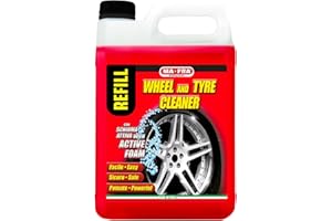 Ma-Fra Pulitore Cerchi e Gomme, Deterge e Sgrassa Gli Pneumatici delle Auto, Ideale per Rinnovare Cerchi e Gomme, Utilizzabile con Schiuma o Senza Schiuma, Formato 4500ml