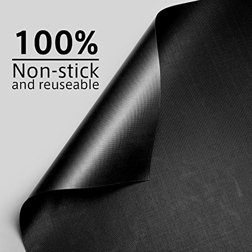 Grillmatte zum Grillen und Backen, Aodoor Barbecue Grillmatte Non-Stick grill backmatte, silikonmatte grill Garantiert hitzebeständig 40x50cm (3er Set) - 7