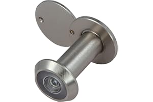 Amig - Judas de porte - Objectif Grand Angle - Installation Facile - Épaisseur de Porte : 35-60 mm - Diamètre : 14 mm - Finition : Chrome Mat