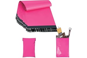 JeeJaan® 100 Pcs of Pink Postal Bags 6.5 x 9 in Packing Bag Small Poly Mailer165 x 230 mm