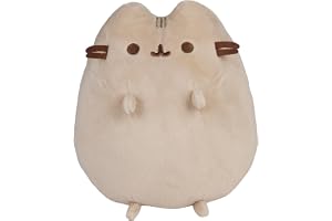 Simba Pusheen Sittande mjuk leksak 25 cm – sittande katt som gosig leksak, mjuk tygfigur att samla och gosa, fanartiklar för barn och Pusheen-fans