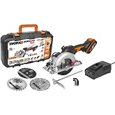 WORX WX531 20Volt 2.0Ah. Li-ion 120mm K&ouml;m&uuml;rs&uuml;z Profesyonel &Ccedil;ok Ama&ccedil;lı Daire Testere