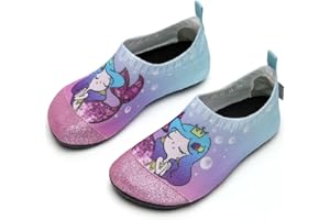 IceUnicorn Garçons Filles Chaussons Chaussons respirants pour enfants Chaussons légers antidérapants Chaussures pieds nus pour enfants en bas âge