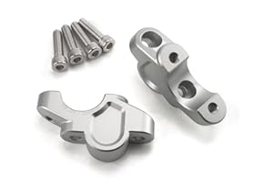 RAXIMO Handlebar Riser Offset with ABE 30 mm Height 20 mm Offset Silver Suitable for BMW R1200GS LC 2013 / R1250 GS / Adventure 2019 Onwards