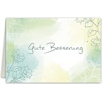 Edition Seidel Premium Genesungskarte – Gute Besserung Karte Mit Umschlag, 11,5x17 Cm