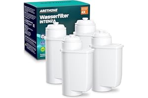 ARETHONE Wasserfilter für Siemens EQ Series, EQ3/EQ6/EQ9, EQ500, S700, Wasserfilter Kaffeevollautomat für Bosch Vero, TZ70003/TCZ7003/467873, Siemens 3200, Neff C77V60 Series (4 Stück (1er Pack))