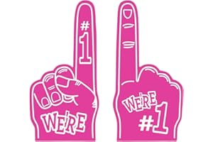 BAOFU Gladiators Foam Finger, Giant Foam Fingers, Giant Foam Hand, Foam Finger Gladiator, Large Foam Hand Pointing Finger for Games, Stadium, Events, Cheerleading Cheering, World Cup (Pink)