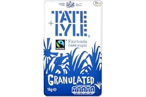 WOWBOXME Tate & Lyle Fairtrade Granulated Sugar Bags 1kg (5 Bags)