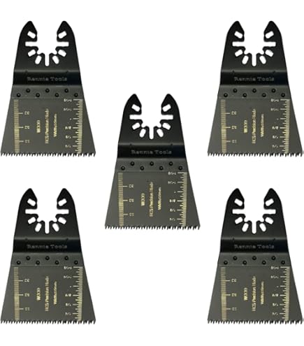 Pack Of 5 X 34mm Wide Coarse Oscillating Multi Tool Blades