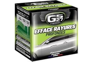 GS27 - Efface Rayures Profondes Carrosserie - Élimine les Rayures De Vernis - Action Localisée et Spécifique - Application Facile Avec Microfibre ou Pad - Fabriqué en France - 100 ml
