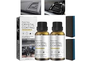 Dandin 2 Pcs Crystal Coating Plastic Restoration,Car Plastic Plating Refurbishing Agent,Plastic Plating Refurbishing Crystal Coating Agent for Cars,Automotive Plastics Parts Restorer Refurbish Agent