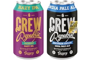 ‎CREW REPUBLIC CREW REPUBLIC Craft Bier IPA Mix Probierset (20x0,33l) - World Beer Awards Gewinner - Gebraut nach Reinheitsgebot - Geschenke für Männer - Inkl. 5€ Einwegpfand