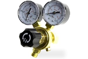 Gasreducerare tryckregulator upp till 200 bar tillverkad av högkvalitativ mässing för Argon CO2 Mix 18 blandad gas, skyddsgas