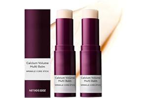 REFLEXITE 2PCS Calcium Volume Multi Balm Stick,Wrinkle Core Stick Anti Aging Collagen Moisturising Ba/lm,Calcium Multi Balm Stic/k,Korean Skincare for Face Eyes&Neck,Anti-aging, Hydrating,Firming Skin
