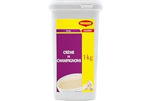 MAGGI PROFESSIONAL Crème de Champignons 10L - Potage Instantané aux Champignons de Paris - 50 Portions de 200ml - Format Professionnel - Boîte de 1kg pour 10L de Soupe