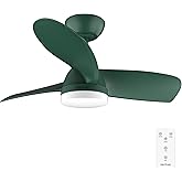 Cecotec Ventilador de Techo con Luz EnergySilence Aero 3050 Mint. 35 W, Motor DC, Diámetro 36” con luz LED, Mando a distancia