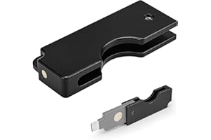 sciuU Metal Foldable Rotating Cover compatible with Yubico Security Key C NFC/YubiKey 5C / 5C FIPS, USB-C Connector - Scratch-Resistant Protective Aluminium Alloy Case - Security Key Not Include