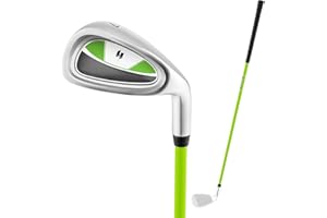 COSTWAY Junior Practice Golf Club, 8-10 Years Children Golf Putters Right Hand with Fiberglass Shaft & Headcover, Individual Golf Driver for Boys and Girls