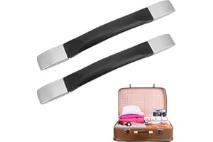 PLPLAAOO Mango de Repuesto para Maleta,1 Pieza Manija de Equipaje de Reemplazo, Asas de Repuesto para Maletas con 2 Piezas Tapas de Metal, Asas de Transporte para Cajas Maletas Equipaje