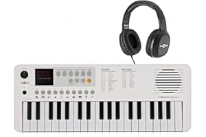 GEAR4MUSIC VISIONKEY-1 Mini Piano Numérique pour Enfant et Débutant - Clavier de Piano Electrique 37 Touches avec Casque USB-C