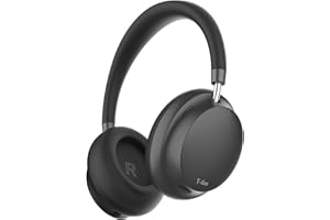 T-fun NC45 Kopfhörer mit Aktiver Geräuschunterdrückung,kabellose Over-Ear-Bluetooth-Kopfhörer mit Mikrofon,55 Stunden Spielzeit,Hi-Res-Audio,Geringe Latenz,Bluetooth 5.3 ANC-Kopfhörer für unterwegs