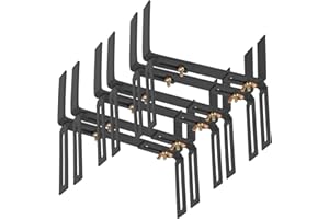 BigDean 6 Stück Blumenkastenhalter anthrazit Standard H-Form Kasten Halter Balkonkastenhalter