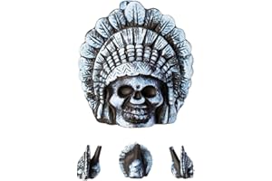 Gawecrea Screaming Aztec Death Whistle 125 dB Demon Skull Whistles Authentic Human Sounding Loud Screams Aztec War Whistle with Drawstring Bag for Collectible Day of the Dead