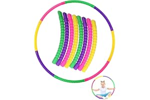 CULEB Hula Hoop de Fitness para Niños,Hula Hoop Infantil Extraíble,Anillas de Gimnasia de Plástico para Niños y Niñas,Hula-Hoop para Danza,Fitness y Actividades Deportivas(Set-01)