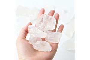 Nvzi Quarzo Ialino, Pietre Chakra Oggetti Set, Preziose Pietre E Cristalli Naturali, Minerali da Collezione, Cristalli E Pietre Preziose, Cristallo di Rocca, Cristalloterapia, Drusa di Ametista(460g)
