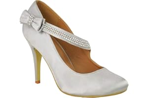 FASHION THIRSTY Womens Mid High Block Heels Court Shoes Slip On Mary Jane Ladies Comfort Support Work Pumps Formal Smart Office Evening Party Heeled Round Toe Chunky Heels Cushioned Wide Fit Cosy Lightweight Shoes