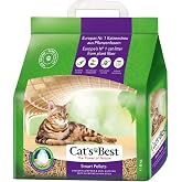 Cats Best Smart Pellet Kedi Kumu 10LT (5 Kg) | İzlemeyi azaltmak i&ccedil;in yapışmaz bir y&uuml;zeye sahip yumuşak topaklanan ahşap lifl
